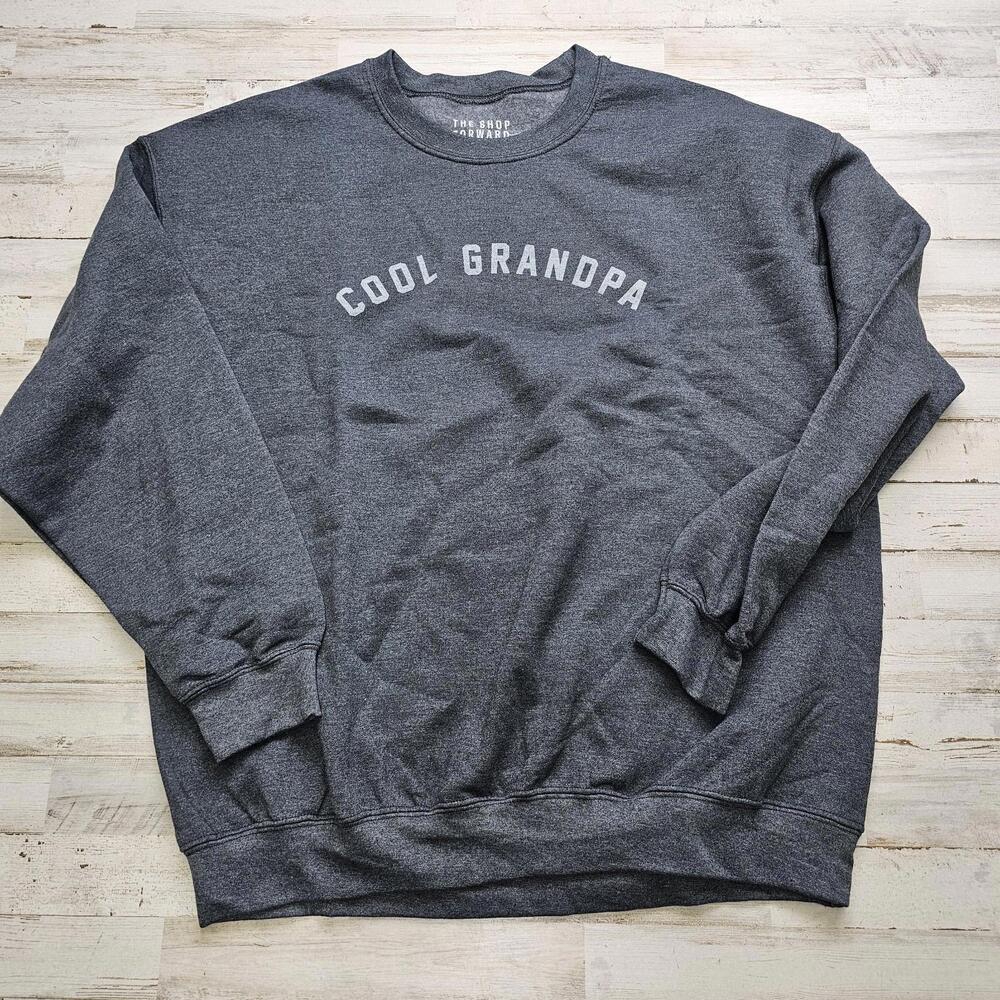 Cool Grandpa Crewneck Sweatshirt Men's XL Christmas Birthday Grandparent Gift - Picture 2 of 5